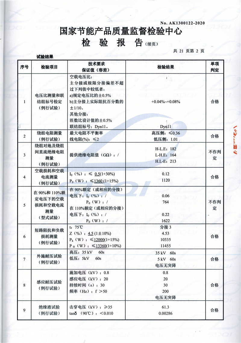 高低压试验报告-S11-1250阳城阳城阳城油浸式变压器-2.jpg